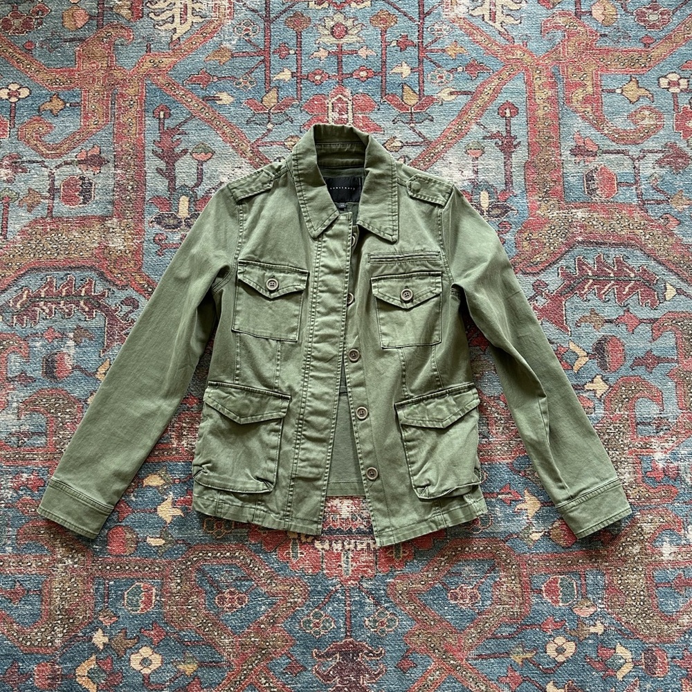 Sanctuary green utility jacket